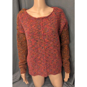 Sundance Sweater Woman's Large Sweater Crew Neck Pink Contasts